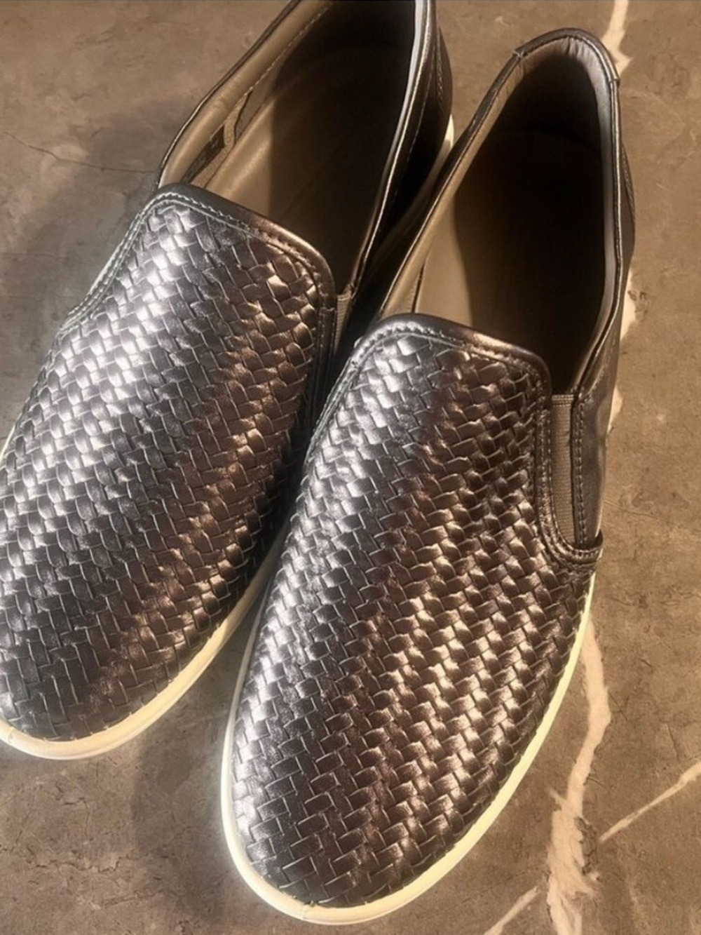 ECCO Soft 7 Woven Leather Slip-On Sneaker – Women’s EU 42 (US 11–11.5) NWOB $170